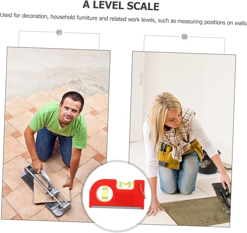 Red Bubble Level Tool Wide Application for Construction and Building - Image 3